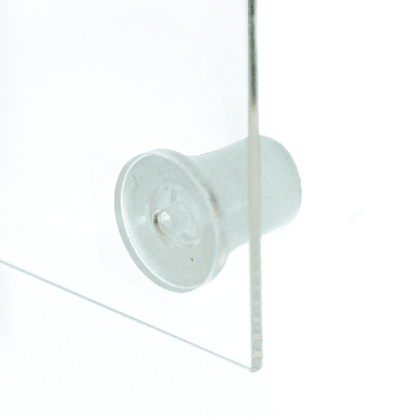Glass Shelf Support with Suction Cup, Chrome - Furnica